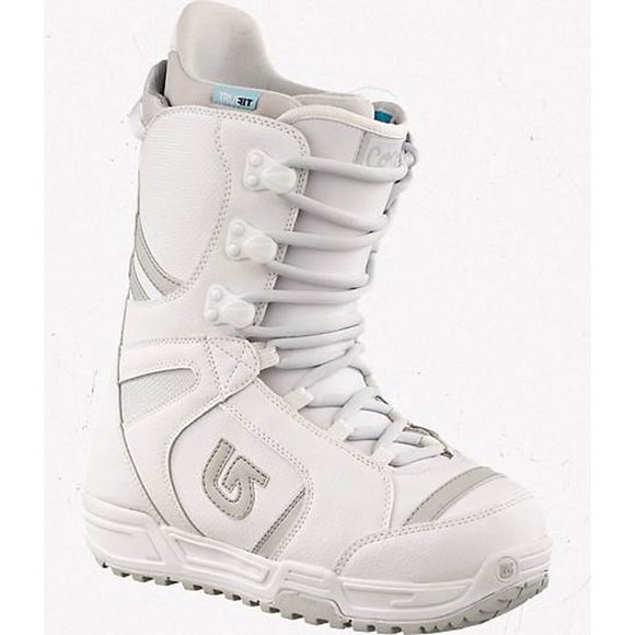 NEW! Burton Coco Womens Snowboard Boots! Size 4 Euro 34 White & Gray - Picture 2 of 2